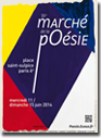 Affiche de marché de la poésie 2014